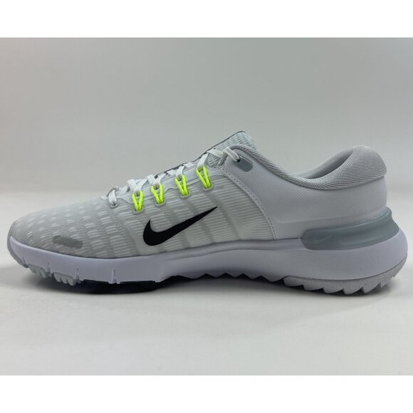 Nike Free Golf Next Nature Mens 11.5 White Black Golf Shoes Spikeless FN0332-101 - Picture 3 of 9